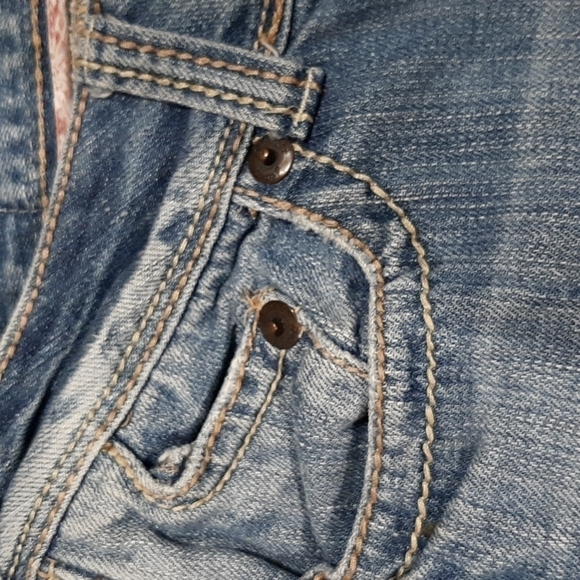 Distressed Jeans  Faded blue Bootcut Amethyst Size 9 - Picture 6 of 14